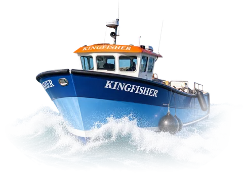 An island tripper boat crossing to the off islands